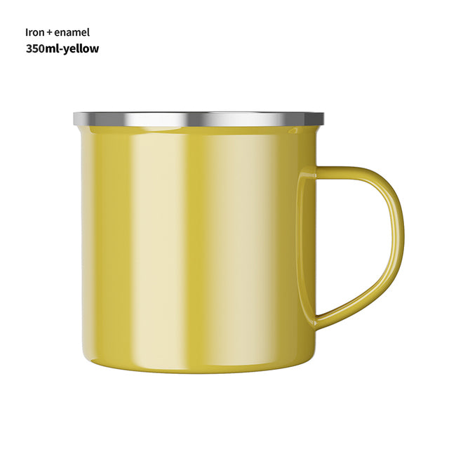 Vintage Enamel Mug for Coffee, Tea, and Camping