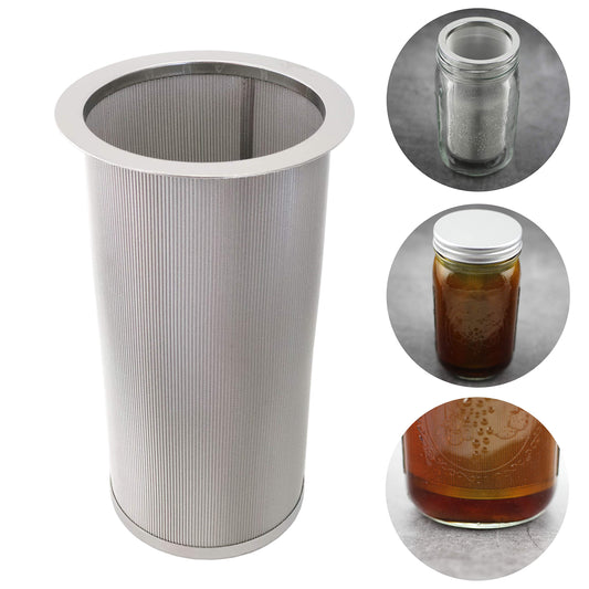 Cold Brew Coffee Filter for Wide Mouth Mason Jar Food Grade 304 Stainless Steel Ultra Fine Mesh Tea and Fruit infuser Iced Coffee Maker Iced Tea Maker Cold Brew Coffee Maker
