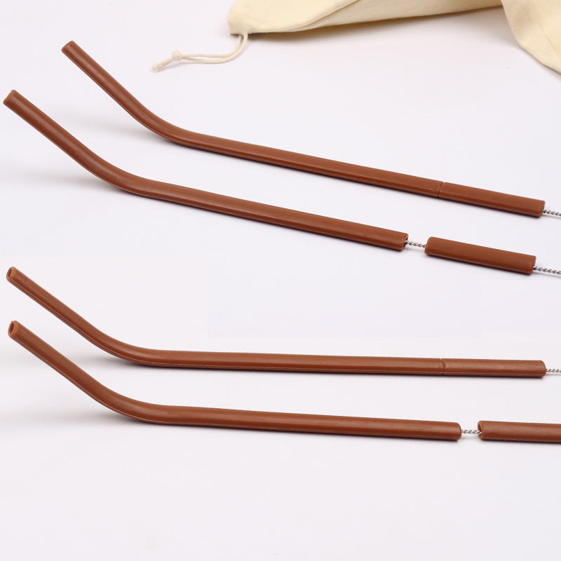 Silicone Straws for Coffee and Milk Tea