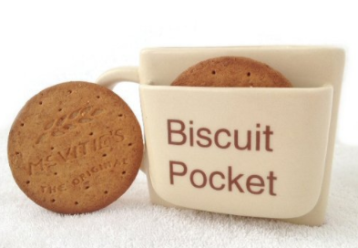 Creative Face Cookie Ceramic Mug for Coffee and Tea