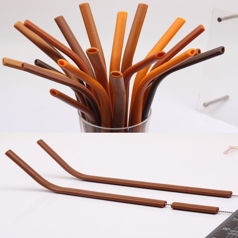 Silicone Straws for Coffee and Milk Tea