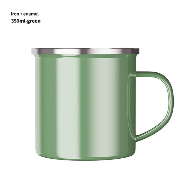 Vintage Enamel Mug for Coffee, Tea, and Camping
