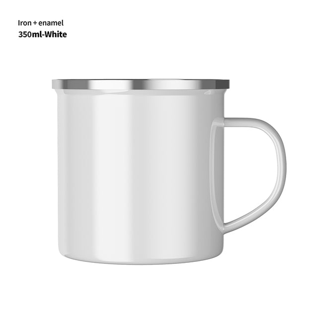 Vintage Enamel Mug for Coffee, Tea, and Camping