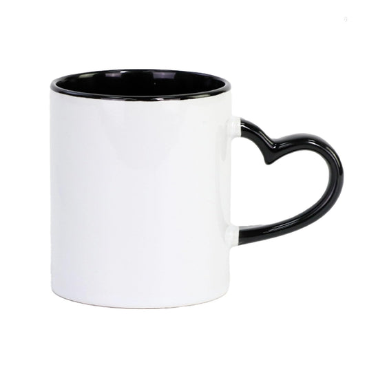CRUMANCY Ceramic Coffee Mug 11oz Assorted Colored Mugs Coffee Mug with Handle Restaurant Large Cups for Coffee Tea Cocoa Cappuccino Cereal Matte White Outside and Colorful Inside