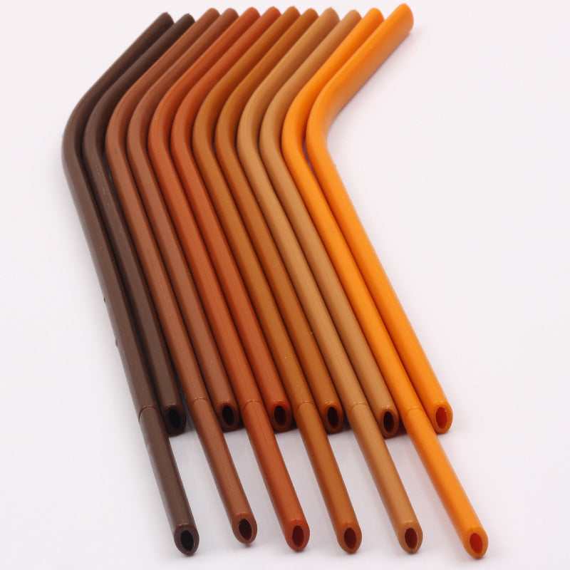 Silicone Straws for Coffee and Milk Tea