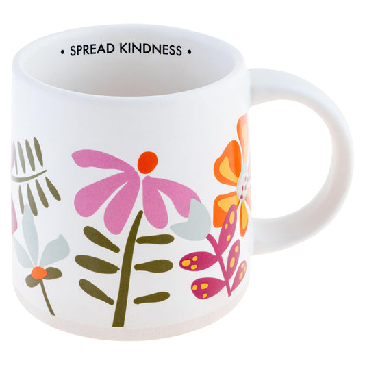 Karma 14 oz Shelly Mug - Cute Coffee and Tea Mug - Ceramic Coffee Mugs for Women and Men Spread Kindness