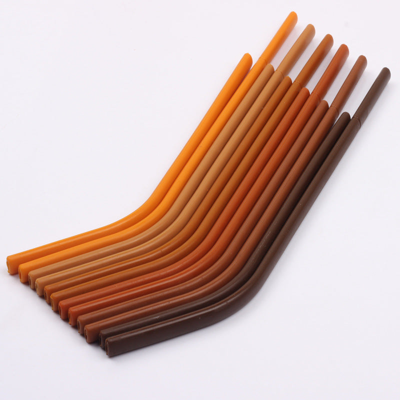 Silicone Straws for Coffee and Milk Tea