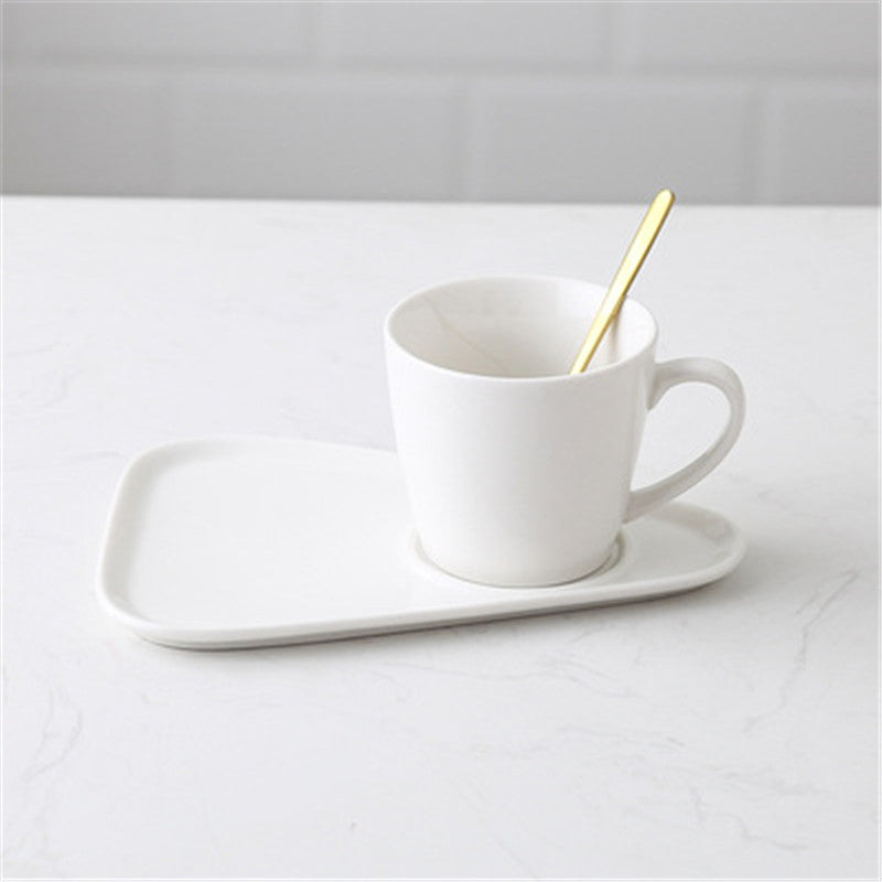 Matte Ceramic Coffee Cup and Saucer Set for Tea