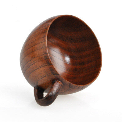 Lacquered Wooden Tea and Coffee Cup Set