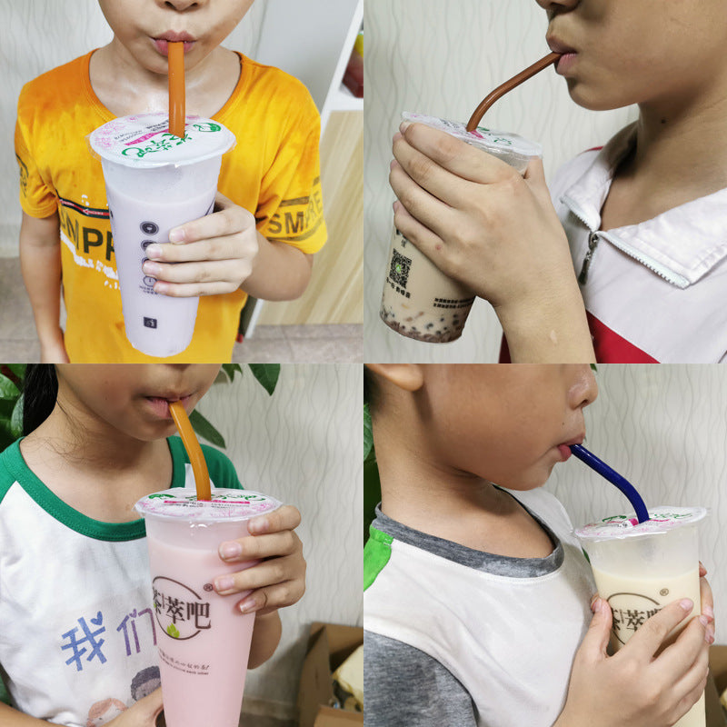 Silicone Straws for Coffee and Milk Tea