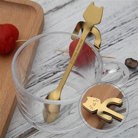 Stainless Steel "Cat" Coffee Spoon