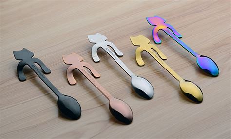 Stainless Steel "Cat" Coffee Spoon