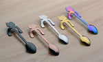 Load image into Gallery viewer, Stainless Steel &quot;Cat&quot; Coffee Spoon
