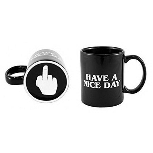 "Have A Nice Day" Mug With Middle Finger