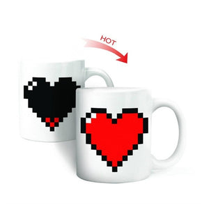 Color Changing "Pixel Heart" 11OZ Mug