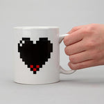 Load image into Gallery viewer, Color Changing &quot;Pixel Heart&quot; 11OZ Mug
