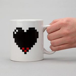 Color Changing "Pixel Heart" 11OZ Mug