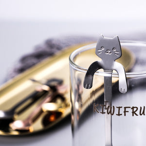 Stainless Steel "Cat" Coffee Spoon
