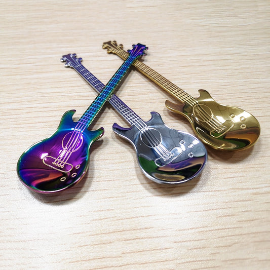 "Guitar Shaped" Coffee Spoons