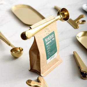 2-in-1 Coffee Spoon and Sealing Clip (Perfect Coffee Gadget)