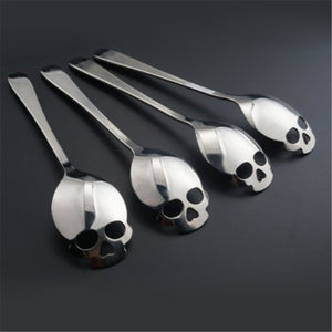 Stainless Steel "Skull Shape" Coffee Spoon