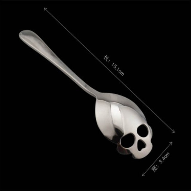 Stainless Steel "Skull Shape" Coffee Spoon