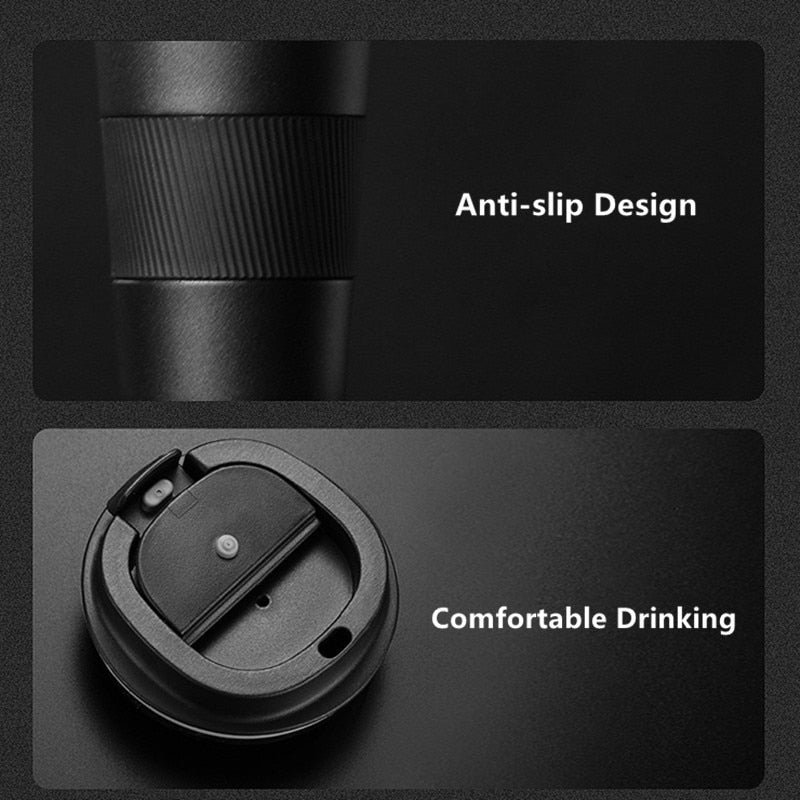 Non-Slip Travel Mug [Keep Your Coffee Close!]
