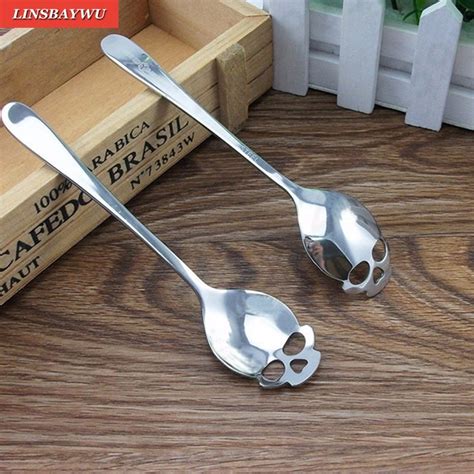 Stainless Steel "Skull Shape" Coffee Spoon